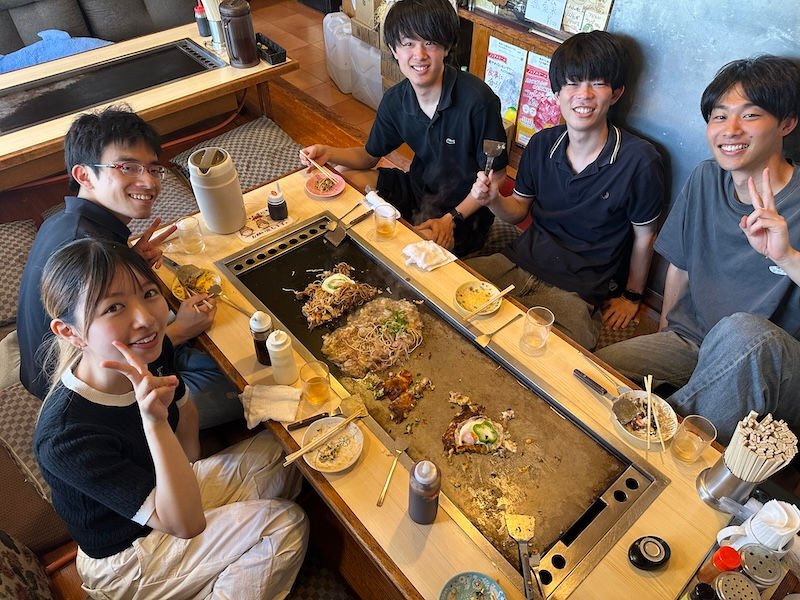 研究室大掃除とランチ会