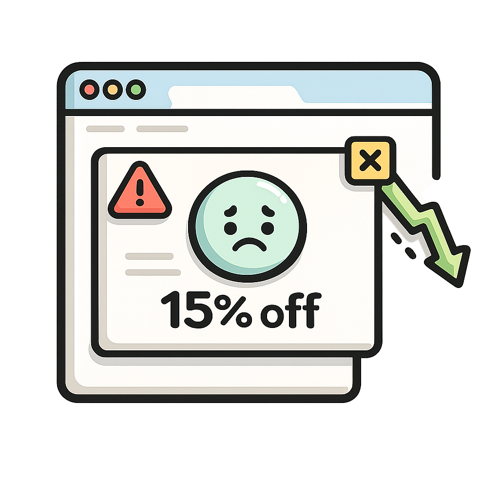 Popups that underperform icon