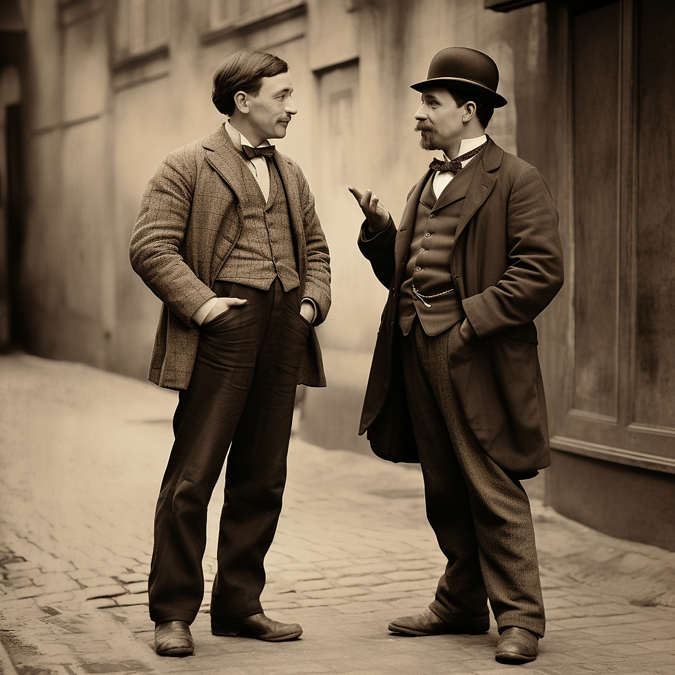 Two people having a conversation