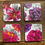 Thumbnail: 4 Floral Melamine Coasters