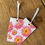 Thumbnail: Pink Dhalia Gift Wrap and tag set - flower wrapping paper - Pink Dha