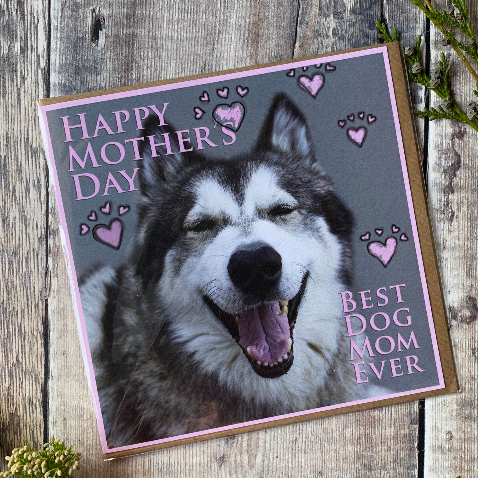 WW001 Happy Mother's Day from the dog card