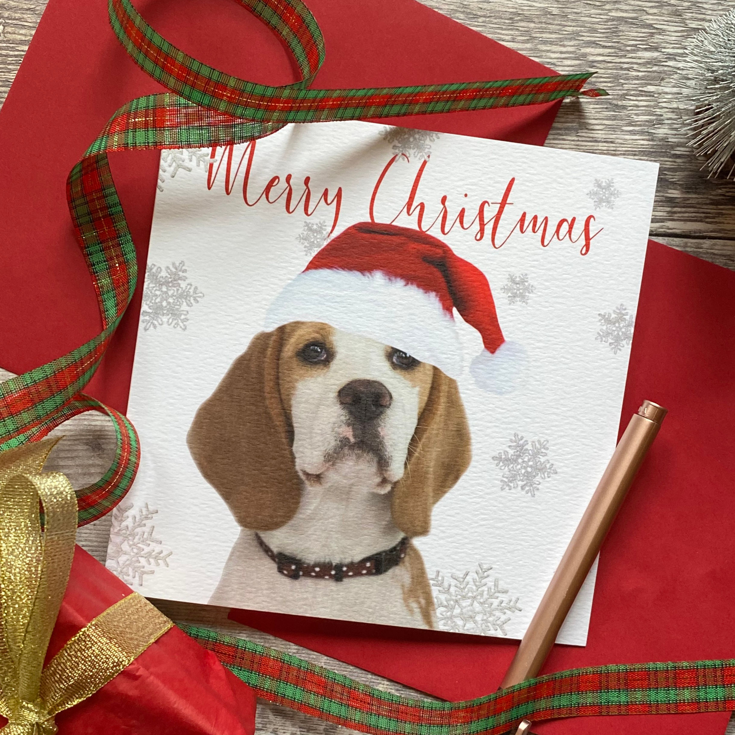 Beagle Christmas Card
