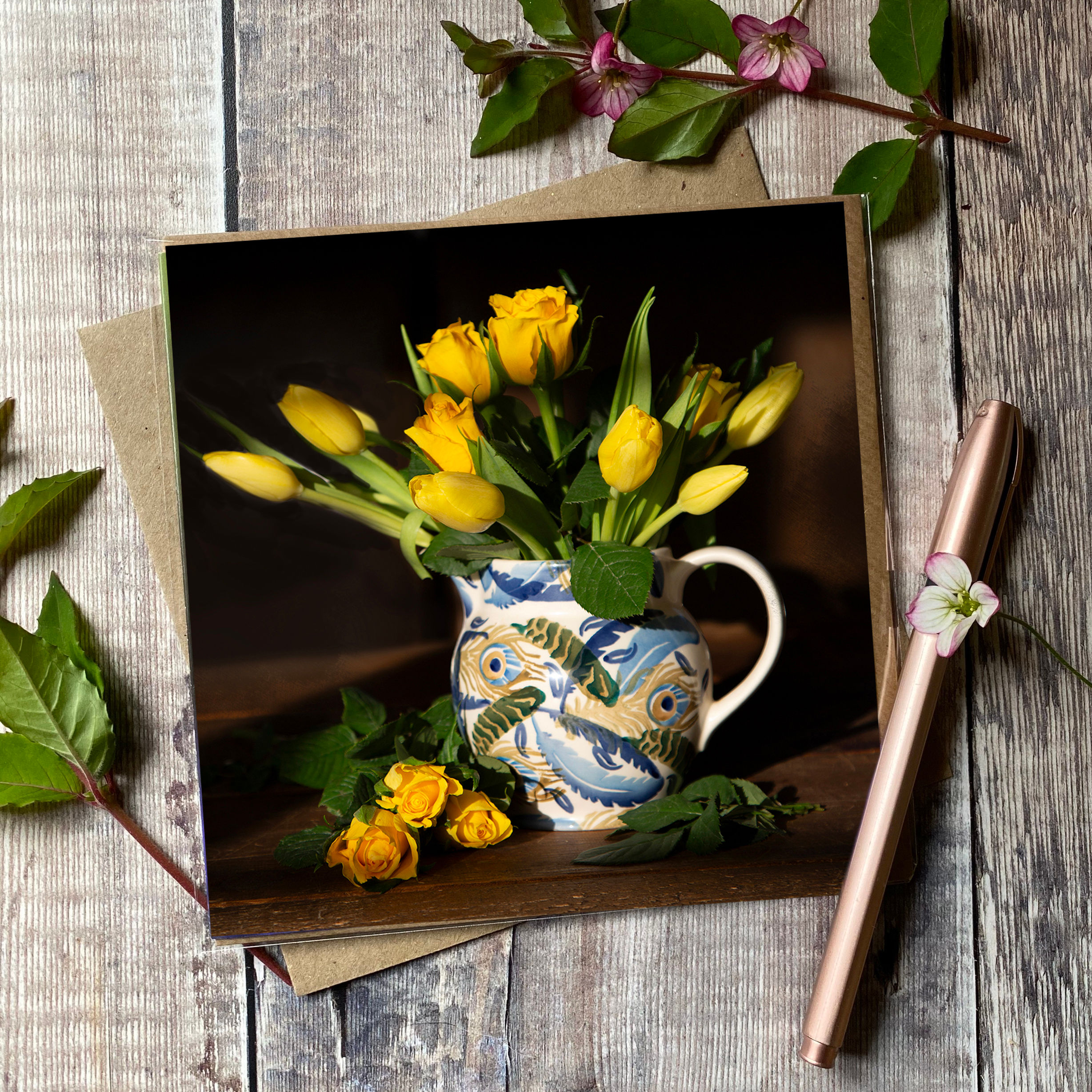 Tulip greeting card - tulip birthday card - tulip anniversary card