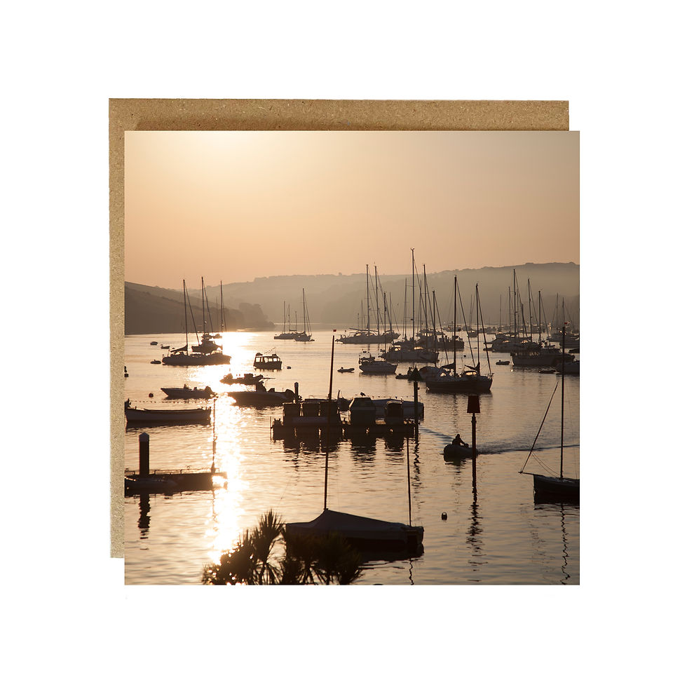 Thumbnail: Salcombe Harbour Sunrise Greeting Card