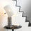 Thumbnail: 'Shogun' Table Lamp by Mario Botta for Artemide two enlighten on small table lit