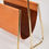 Thumbnail: Carl Auböck Model #4488 Cognac Leather and Brass Magazine Rack