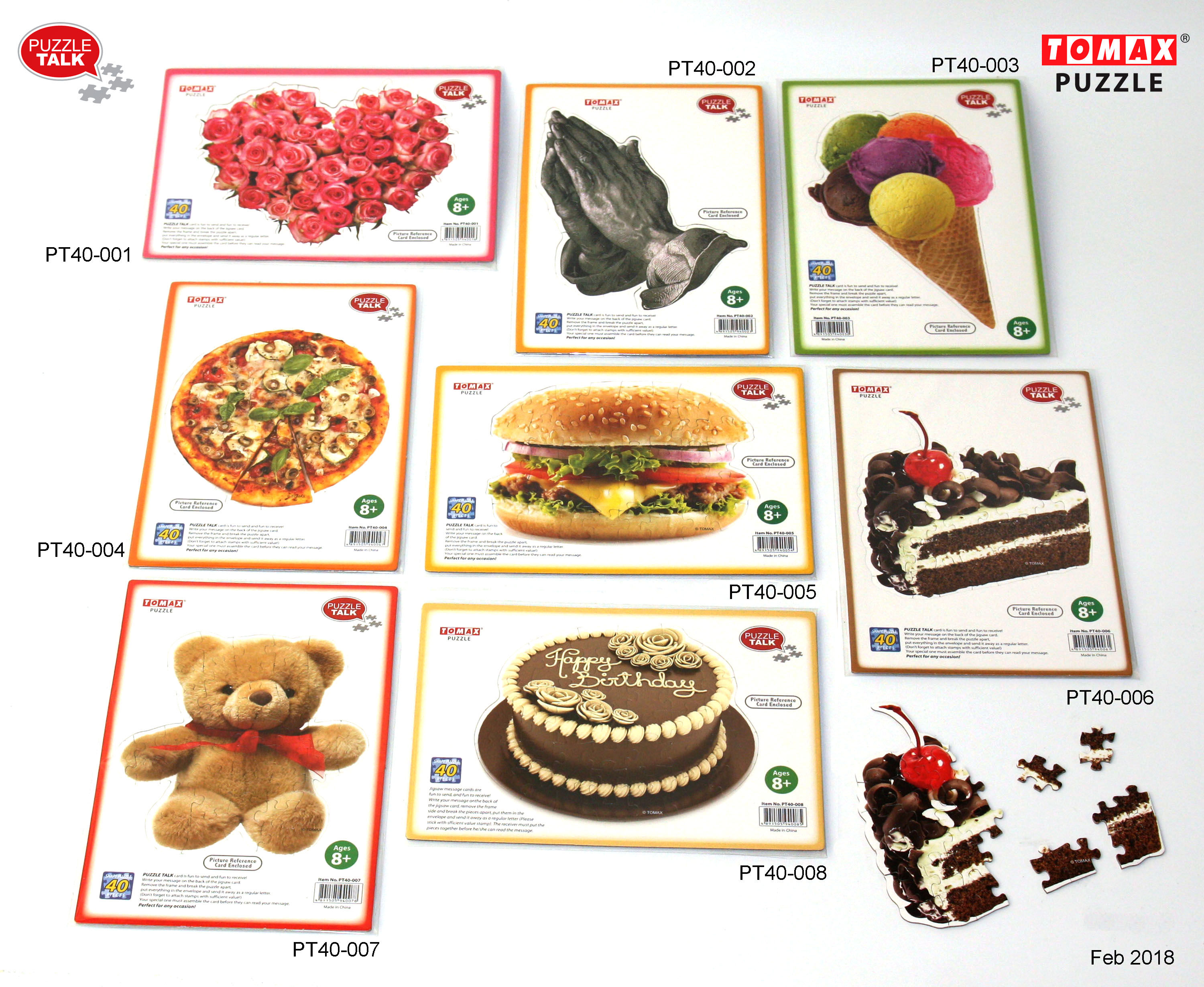 40pc. Puzzle Take Card