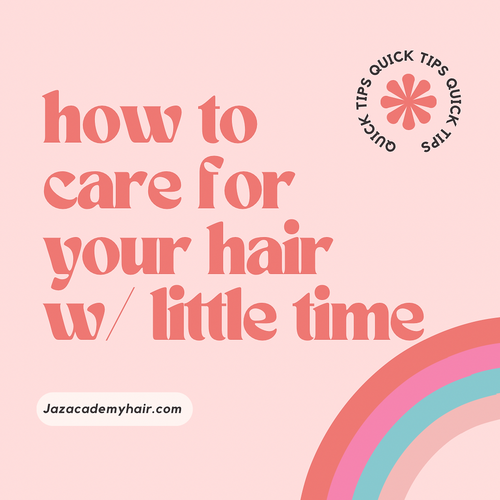 Hair Care for the Time Challenged