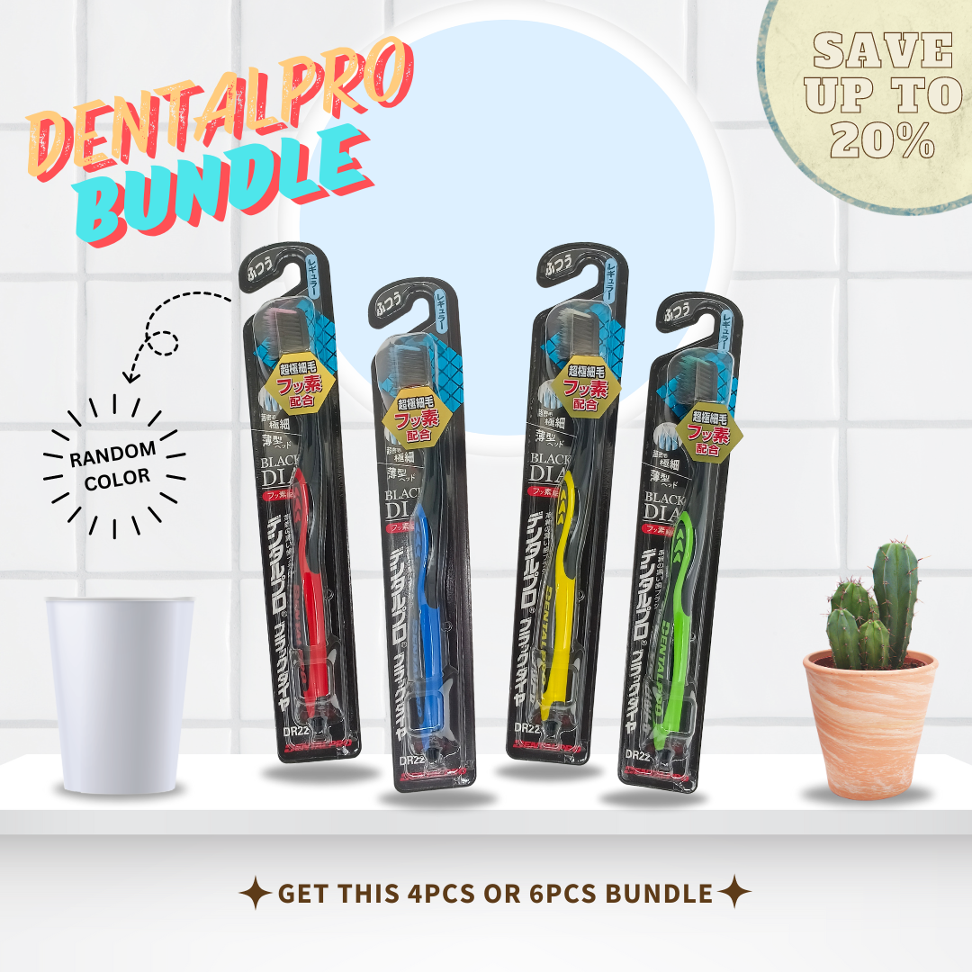 Dentalpro Japan Regular Ultraslim DR22 Bundle Toothbrush