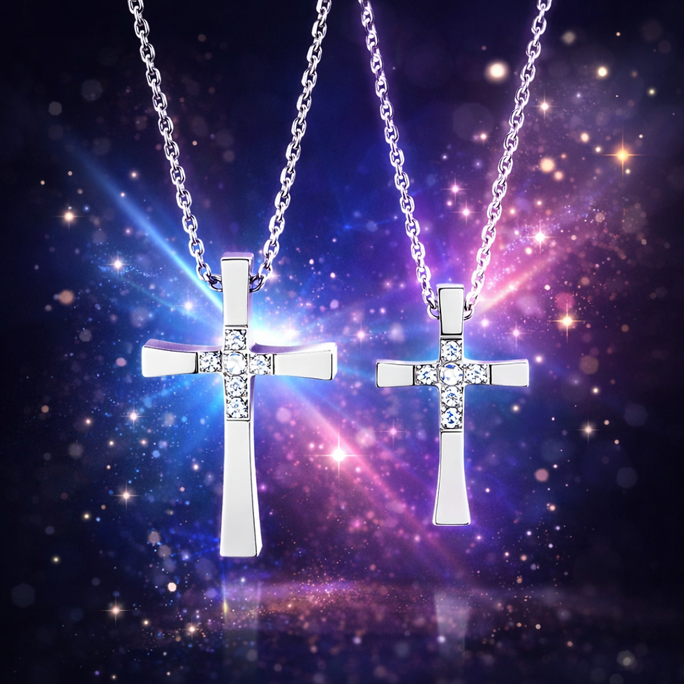 Thumbnail: Shared Faith Cross Couple Necklace