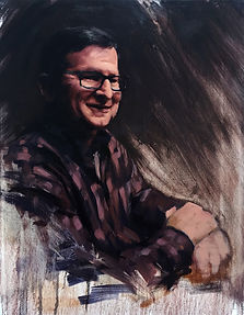 Professional artist, Calvin Lai, is a commission portrait artist who creates high quality oil paintings
