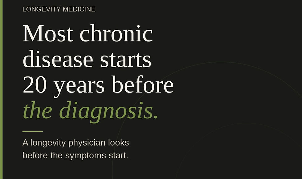 What does a longevity doctor actually do — White Olive Direct Personalized Care Calabasas