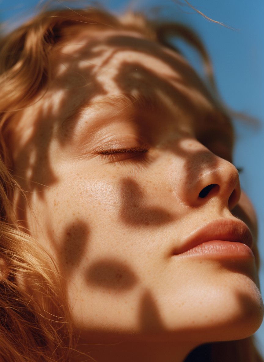 Sunlit Face Closeup