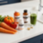 Supplements and fresh vegetables by christrianaofficial
