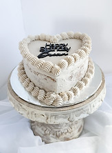 6" heart sheet cake (1 layer)