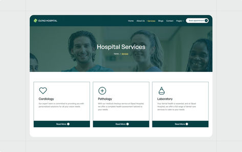 Olpad Hospital - Medical Business Wix Studio Website Template 2