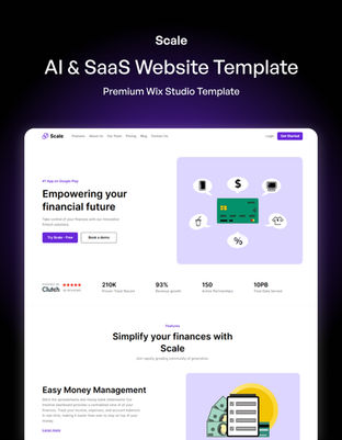 Scale - Premium SaaS Website Templates for Wix Studio 1