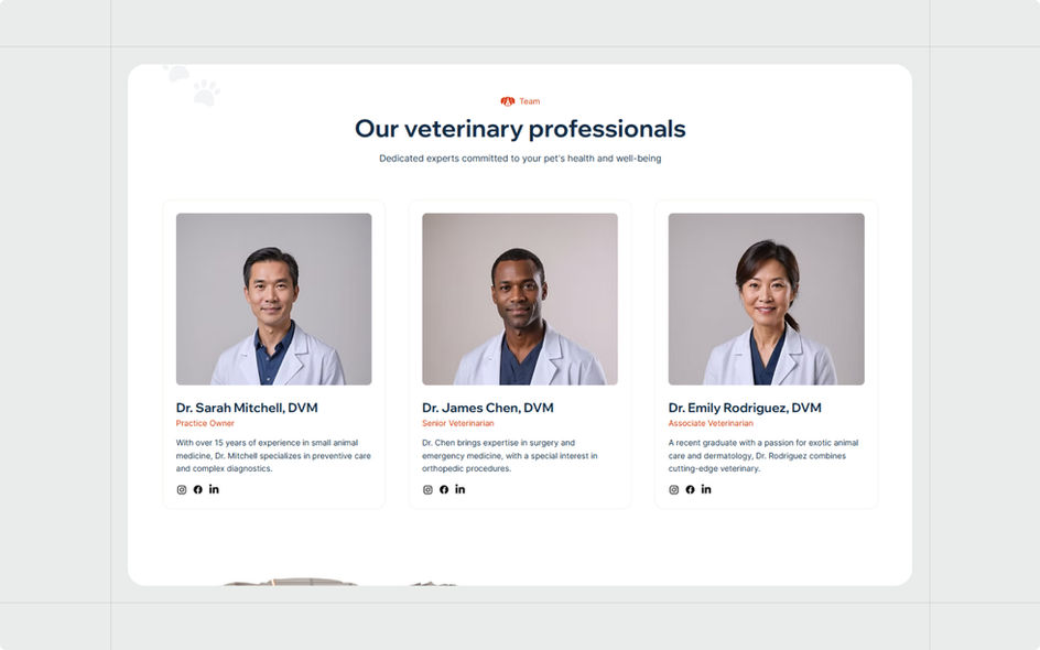 Vetrinary - Wix Studio Clinic Hospital Website Template 4