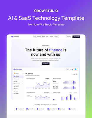 Truvo - AI, SaaS and Startup Wix Studio Website Template Thumbnail