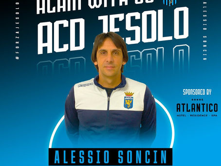 ALESSIO SONCIN CONFERMATO MISTER DELLA PRIMA SQUADRA
