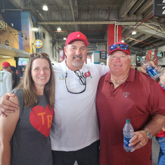 Owners (Sharon Tomaszewski, Larry Pividal and Paul Schaller) at the Bucs Game