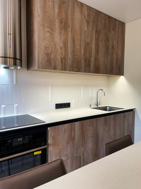 Example of compact bathroom with functional layout