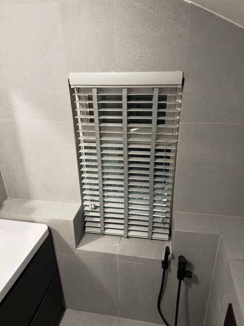 Contemporary bathroom design installed in Cardiff with frameless glass shower screen