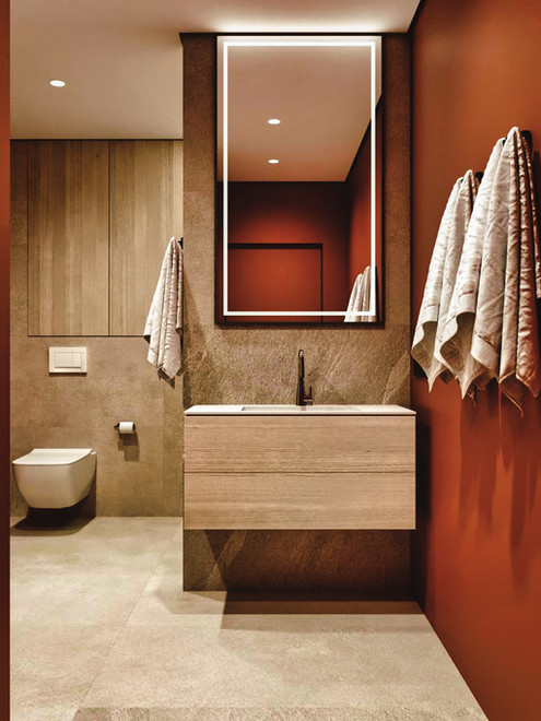 Example of high-quality wall tile alignment