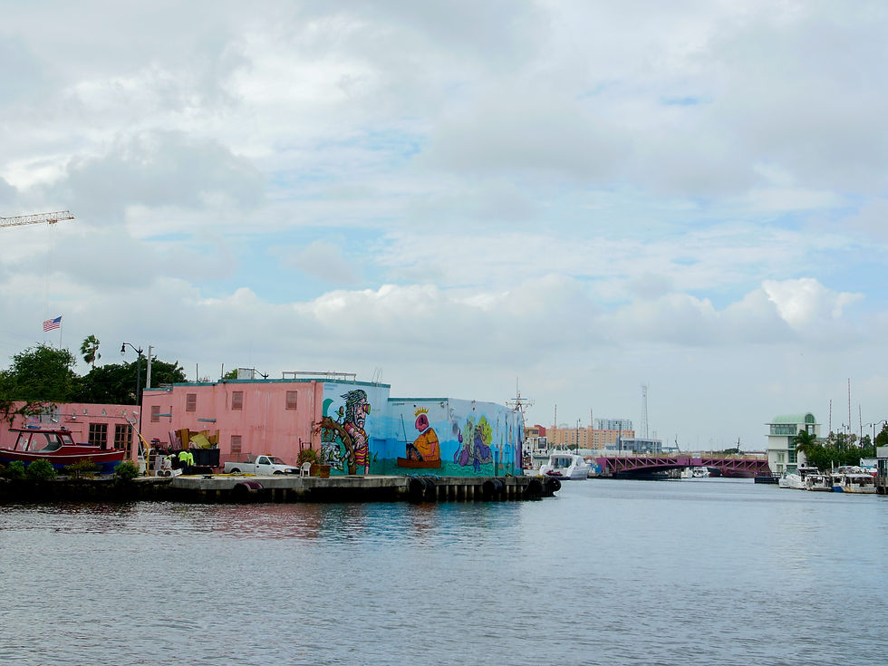The Miami River mural