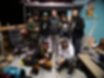 The crew with friends