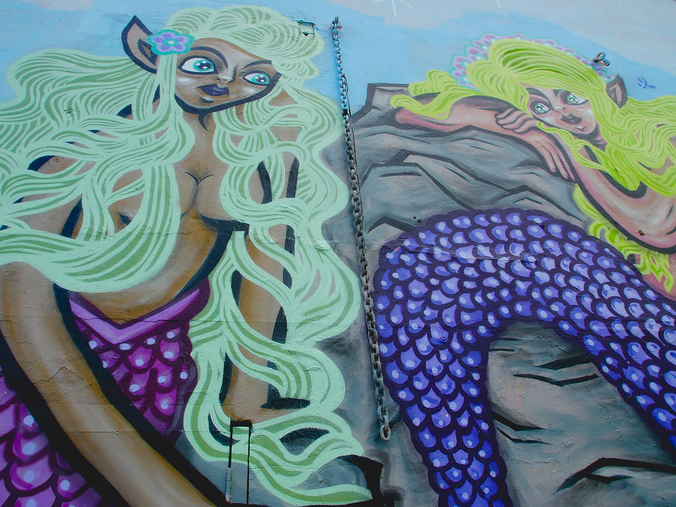 Resident artist Grace the Miami River mural
