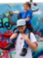 A family at the workshop