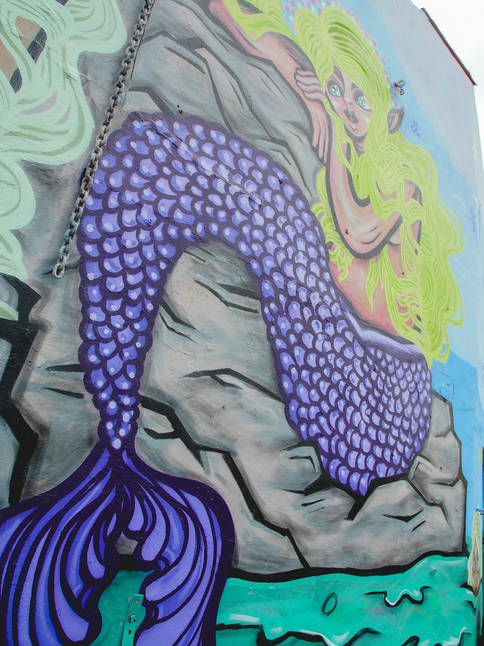 Resident artist Grace the Miami River mural