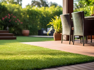 artificial grass in home yard