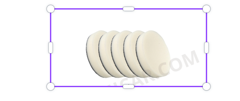 Pad de polissage plat blanc 150mm x 5