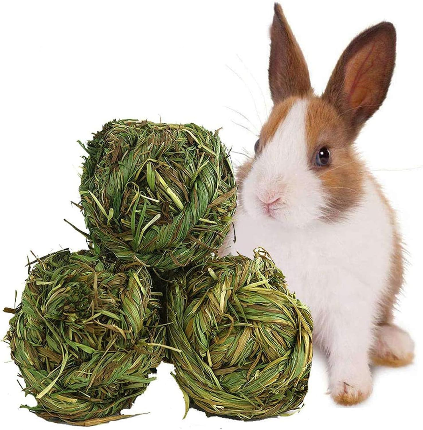 Rabbit Chew Ball Timothy Grass Grinding Small Animal Activity Play Chew Toys for