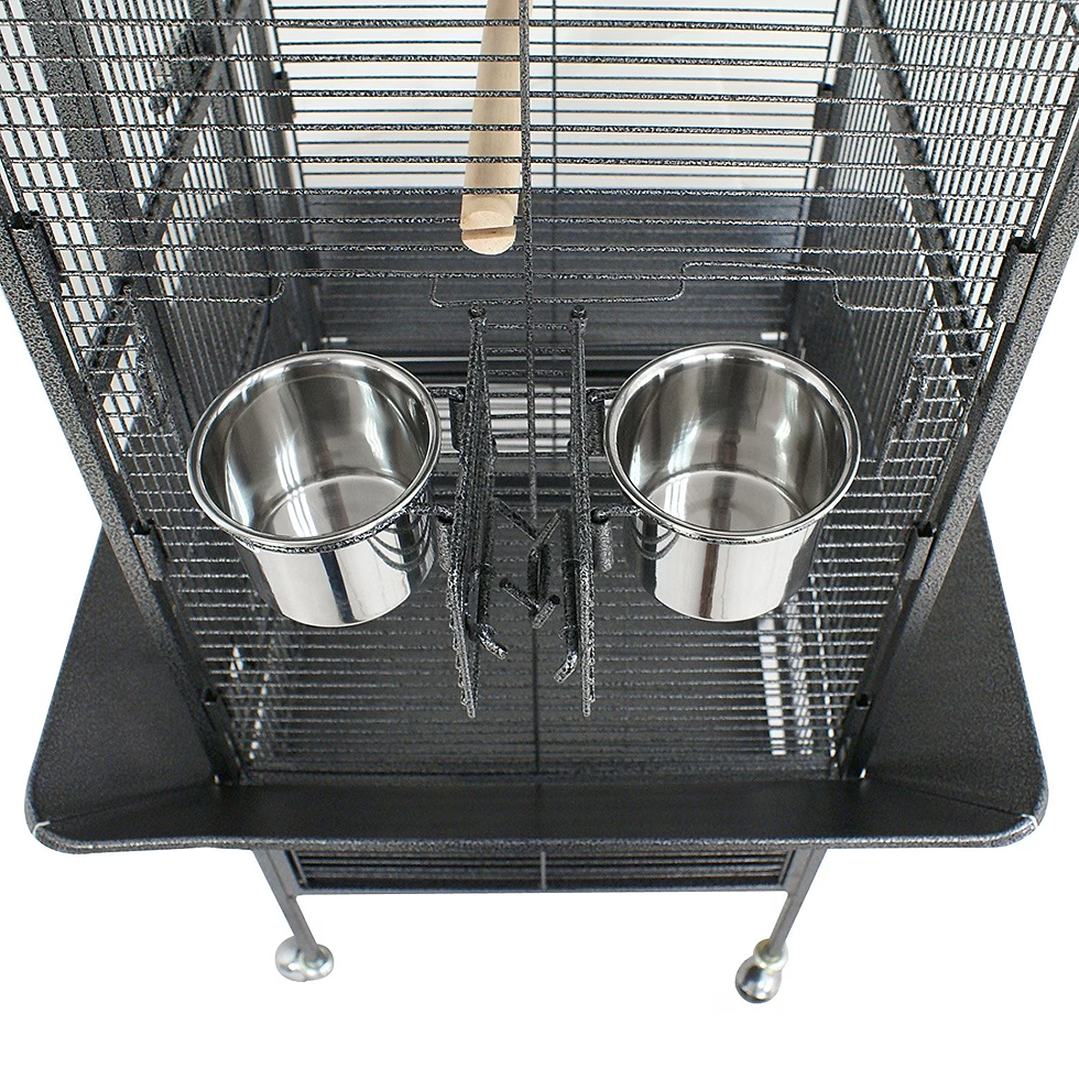 Thumbnail: 61" Large Bird Cage for Parrot, Macaw Conure Cockatiel Cockatoo Metal Frame Cage