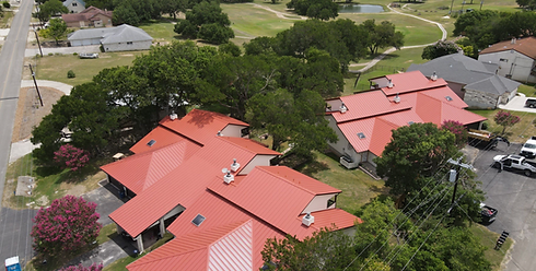 red standing seam metal roof