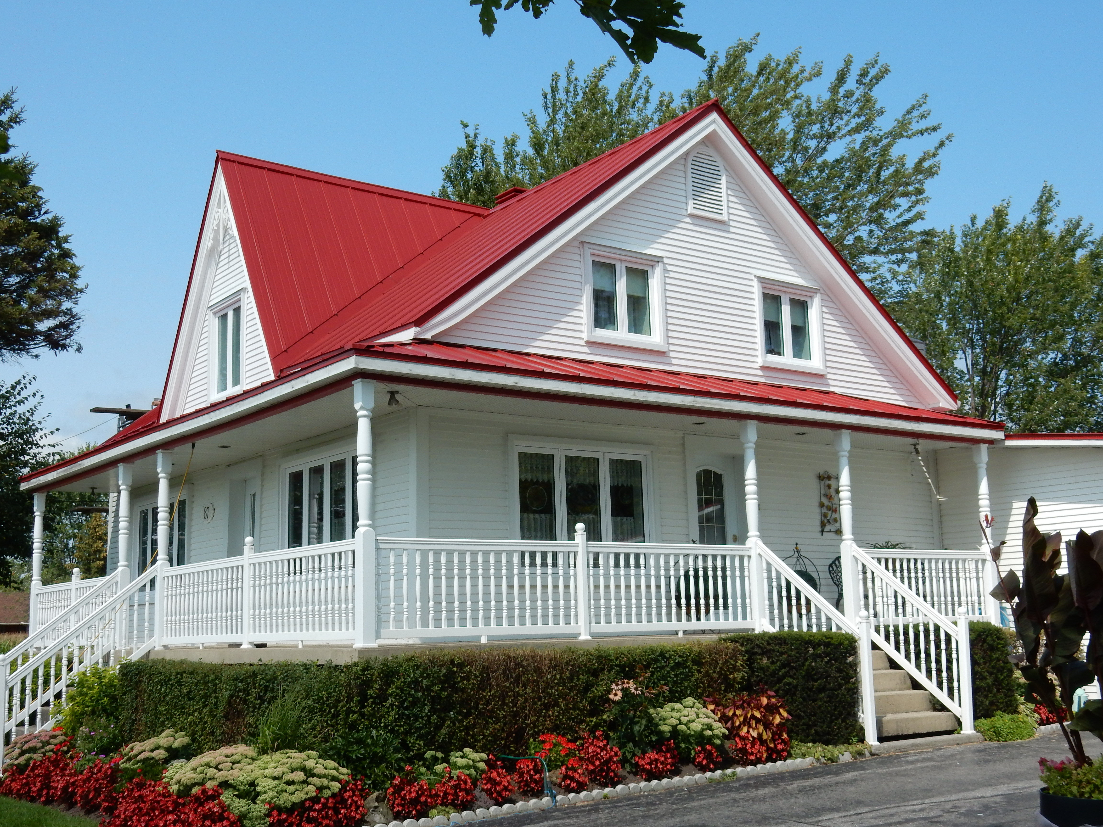 Red Metal Standing Seam