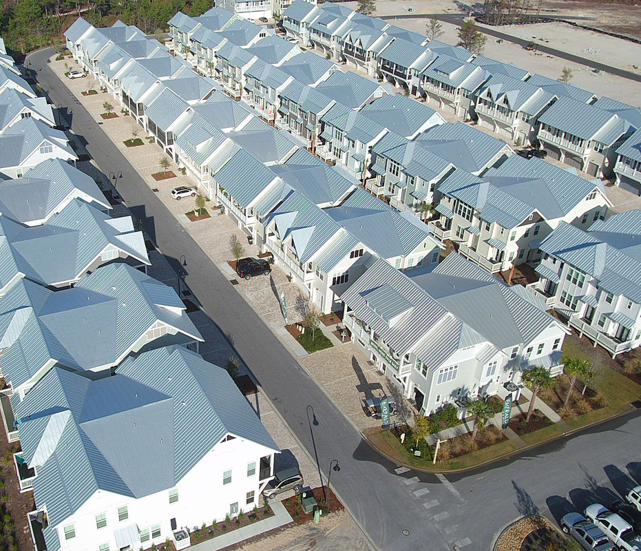 Gray Metal Standing Seam