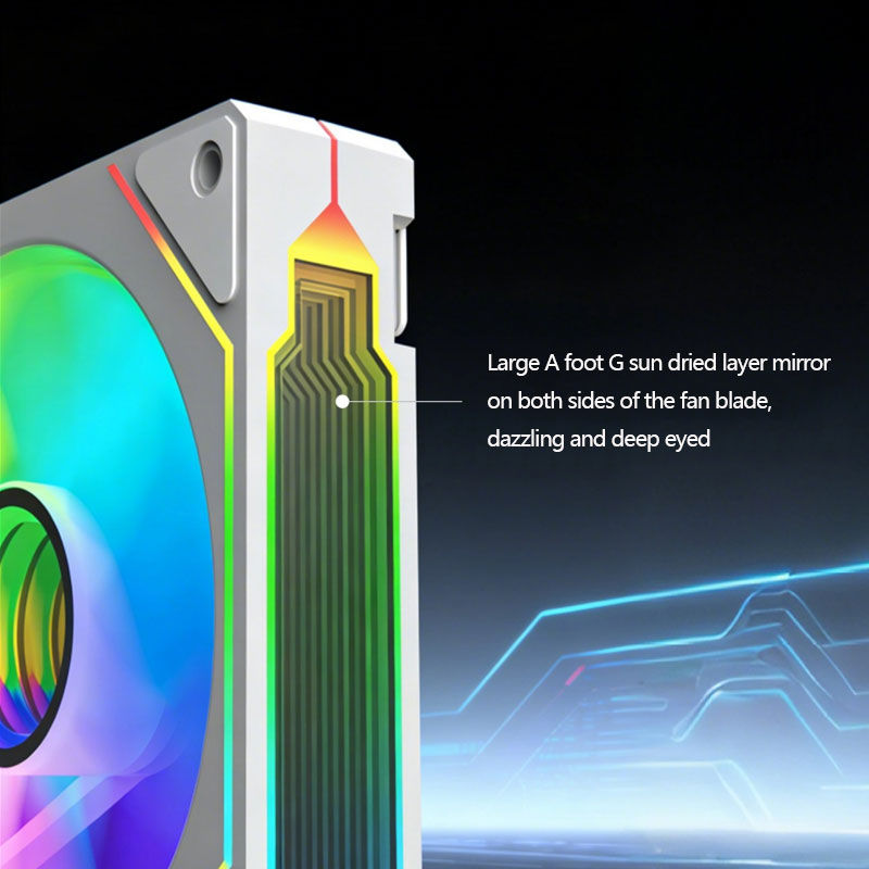 Thumbnail: Prism 4pro chassis fan 12cm ARGB fourth generation computer Shenguang synchronou