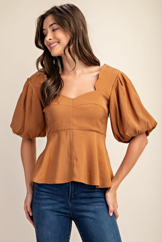 monepine モネピネpeplum balloon shirt monepine（モネピネ）の「peplum balloon shirt/ペプラム