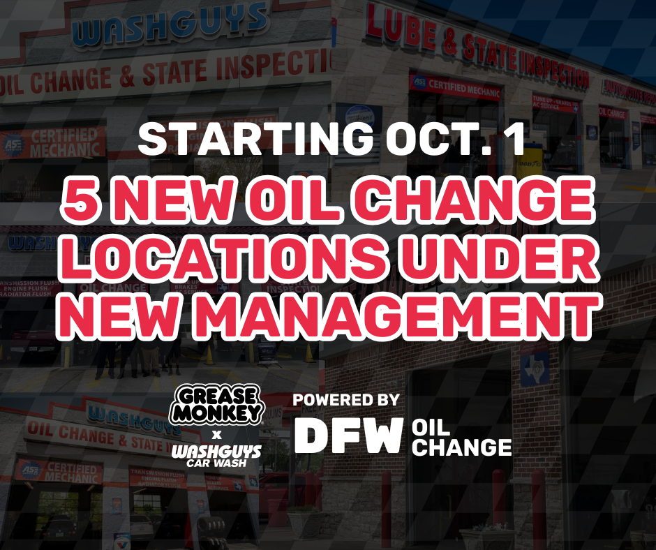 DFW Oil Change Expands with 5 New Grease Monkey Locations Across DFW