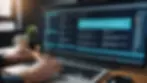 Close-up view of a developer's screen showing tailored software features