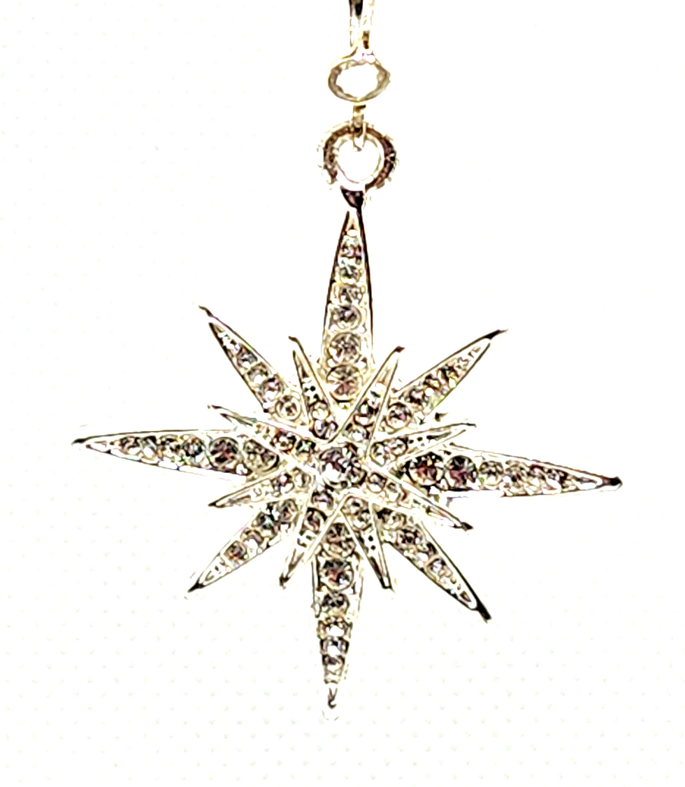 Thumbnail: Kirks Folly Clear Crystal Star Spangled Leverback Silvertone Earrings