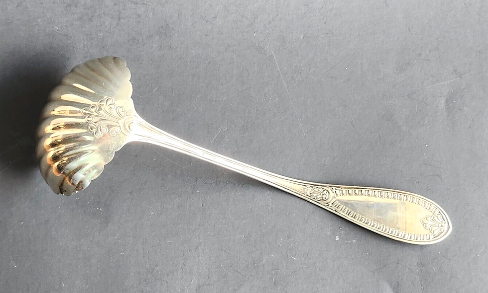 Thumbnail: RARE! Antique Tiffany & Co Ionic Sterling Silver Large Shell Ladle