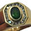 Thumbnail: Vintage Emerald & Diamond 10k Yellow Gold Men's Ring
