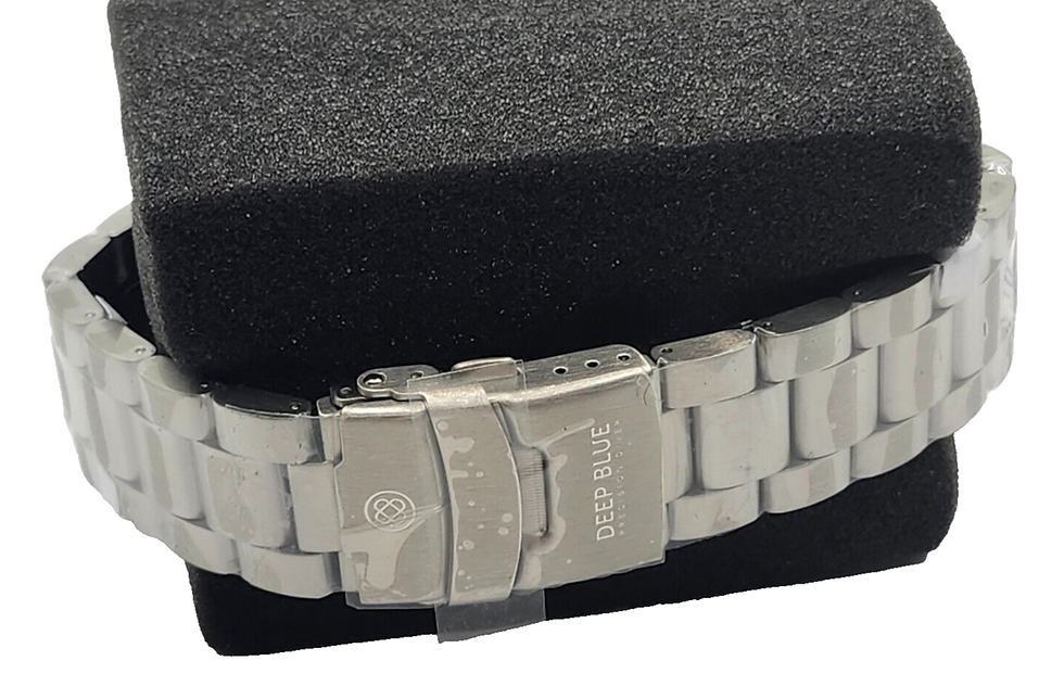 Thumbnail: NEW! Deep Blue Precision Diver Military 300 Automatic – Black Bezel & DIAL #6452