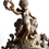 Thumbnail: Antique Ansonia Bronze Gold Gilt Cherub Mantle Clock ~ Key Wind & Working